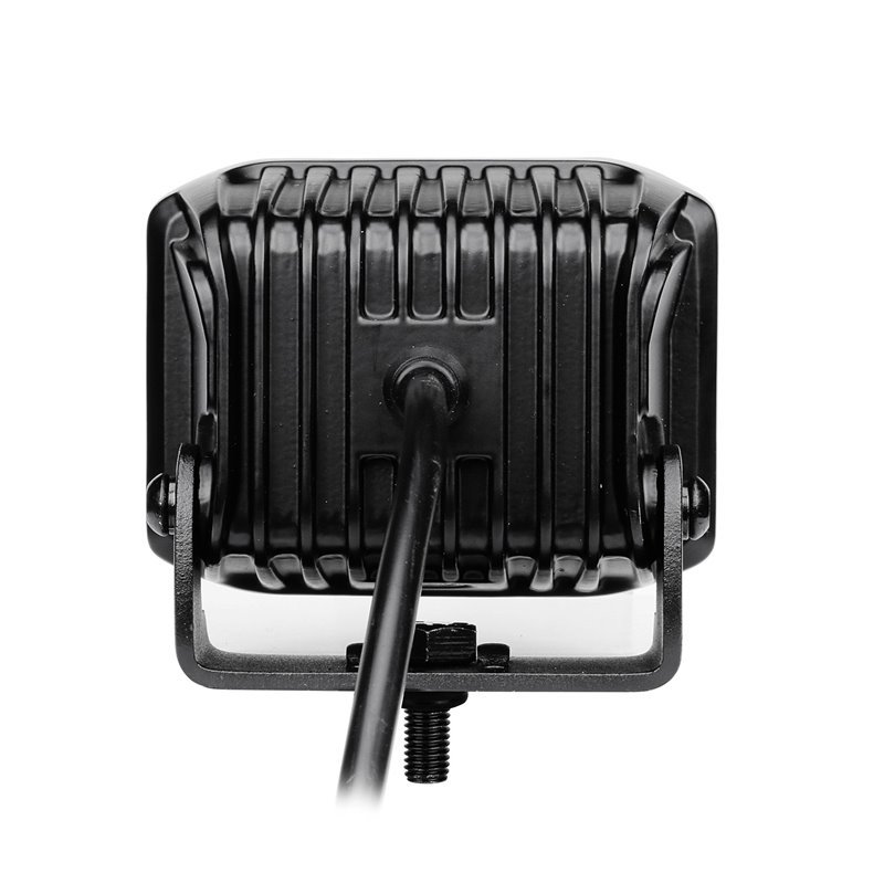 Go Rhino | 50700321SCS - Blackout Series Lights - Pair of 4x3 Cube LED Sideline Spot Light Kit -  Black