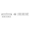 Go Rhino | 51052012CSS - Blackout Combo Series Lights - 20.5" Single Row LED Light Bar With Amber Lighting -  Black