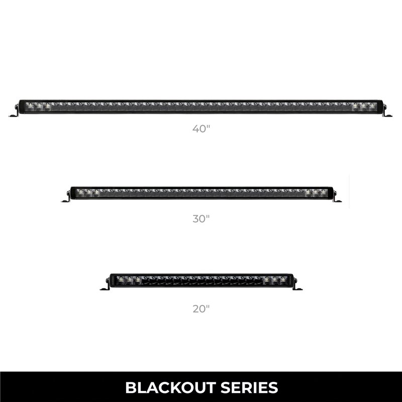 Go Rhino | 51653201CSS - Blackout Series Lights - 31.5" Single Row LED Light Bar -  Black