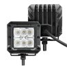 Go Rhino | 51803023FCS - Bright Series Lights - Pair of 3x3 Cube LED Flood Light Kit -  Black
