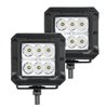 Go Rhino | 51803023SCS - Bright Series Lights - Pair of 3x3 Cube LED Spot Light Kit -  Black