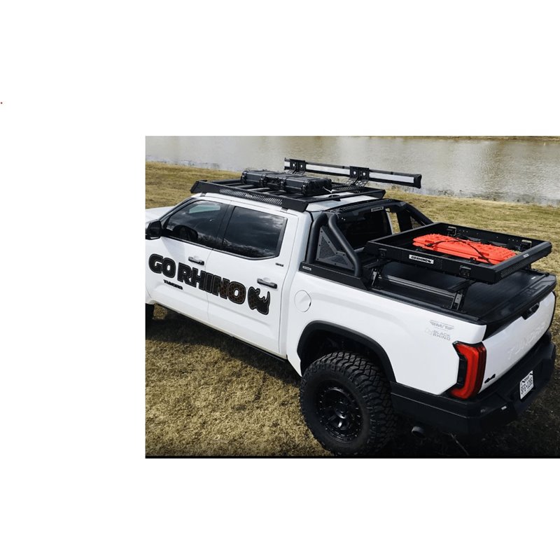 Go Rhino | 911620T - Sport Bar 2.0 with Power Actuated Retractable Light Mount - Textured Black - Tundra 3.5T 2022