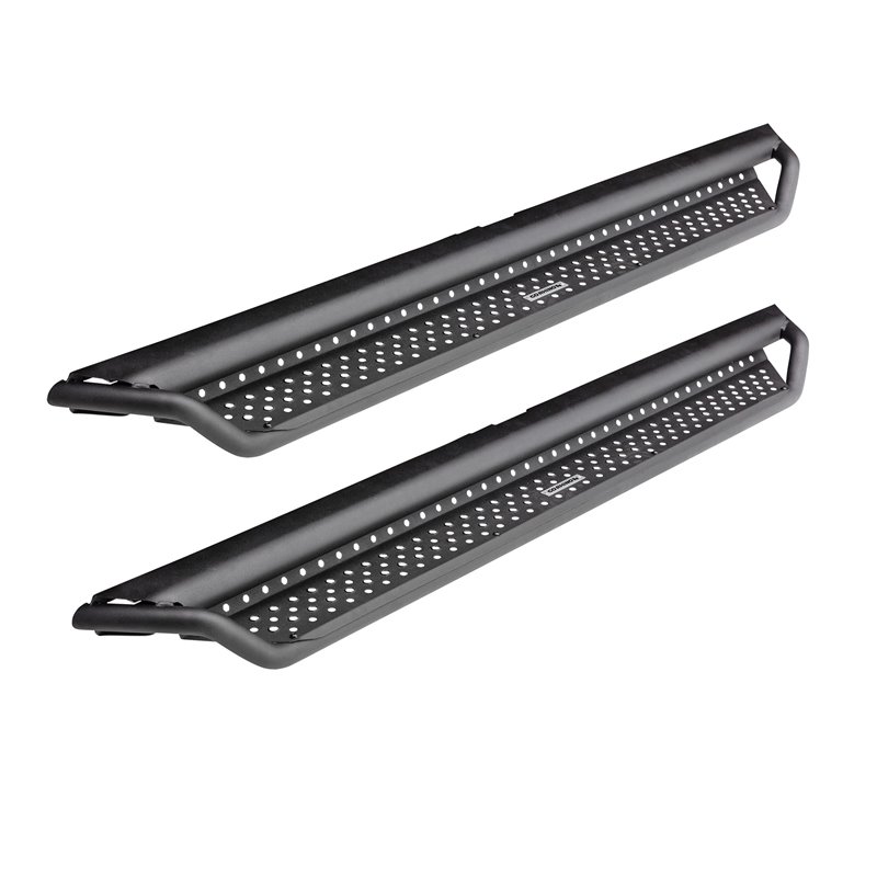 Go Rhino | D14439T - Dominator Xtreme D1 SideSteps - Complete Kit: SideStep + Brackets - Textured Black - Sequoia 3.5T 2023