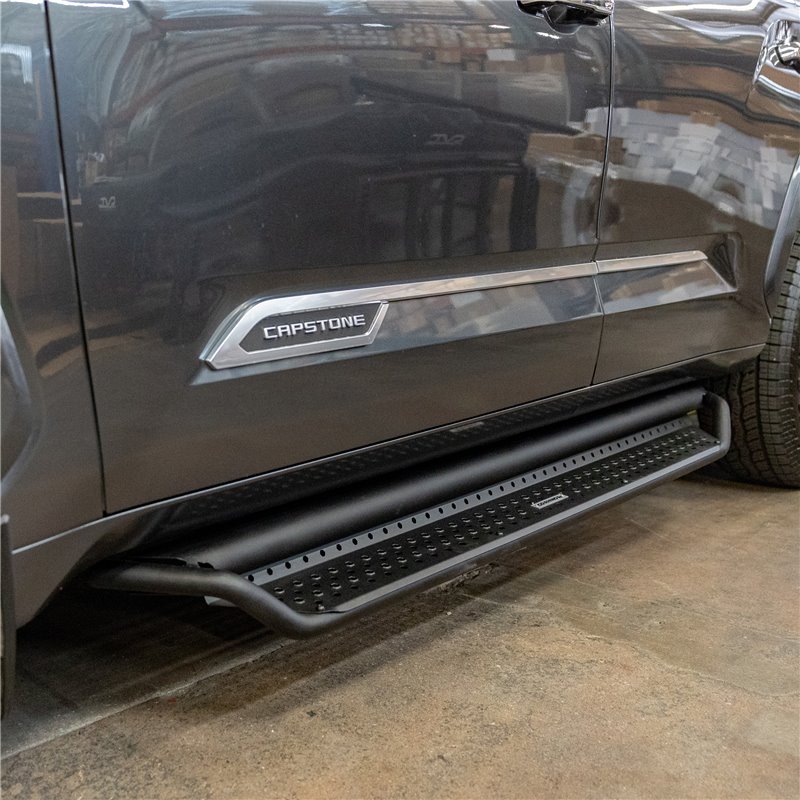 Go Rhino | D14439T - Dominator Xtreme D1 SideSteps - Complete Kit: SideStep + Brackets - Textured Black - Sequoia 3.5T 2023
