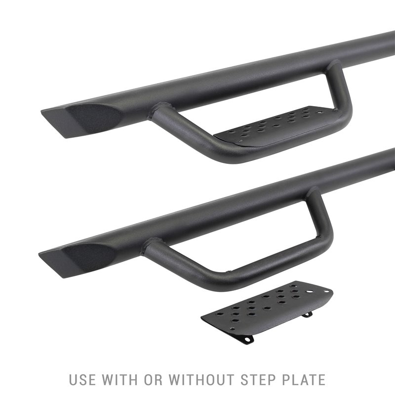 Go Rhino | D20052T - Dominator Xtreme D2 SideSteps - BOARDS ONLY - Textured Black - Wrangler (JK) / Wrangler (JL)  2007-2018