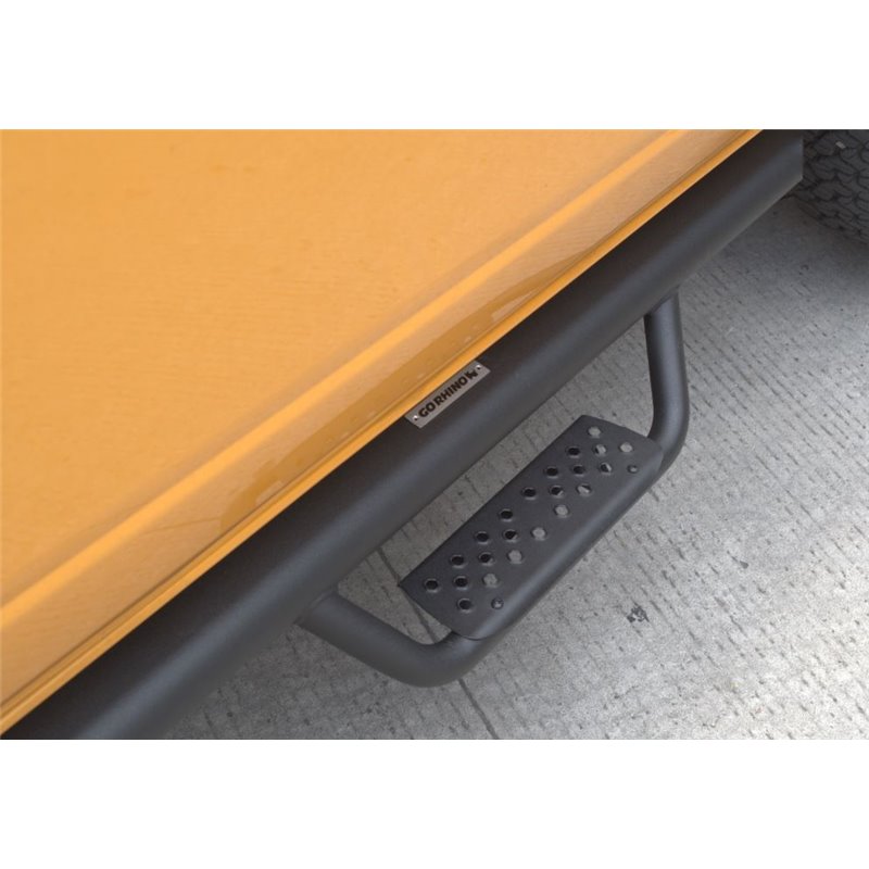 Go Rhino | D224131T - Domintator Extreme D2 Side Steps With Mounting Brackets - Textured Black - Bronco 2.3T / 2.7T 2021