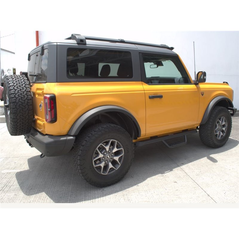 Go Rhino | D224131T - Domintator Extreme D2 Side Steps With Mounting Brackets - Textured Black - Bronco 2.3T / 2.7T 2021