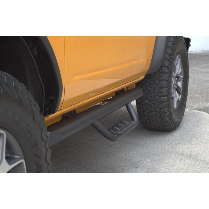 Go Rhino | D224131T - Domintator Extreme D2 Side Steps With Mounting Brackets - Textured Black - Bronco 2.3T / 2.7T 2021