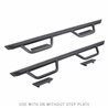 Go Rhino | D224505T - Domintator Extreme D2 Side Steps With Mounting Brackets - Textured Black - Wrangler (JK) 3.6L / 3.8L 2007-