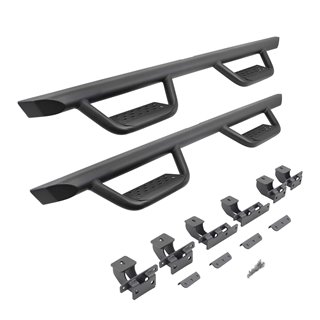 Go Rhino | D224506T - Domintator Extreme D2 Side Steps With Mounting Brackets - Textured Black - Wrangler (JL) 2.0T / 3.6L 2018