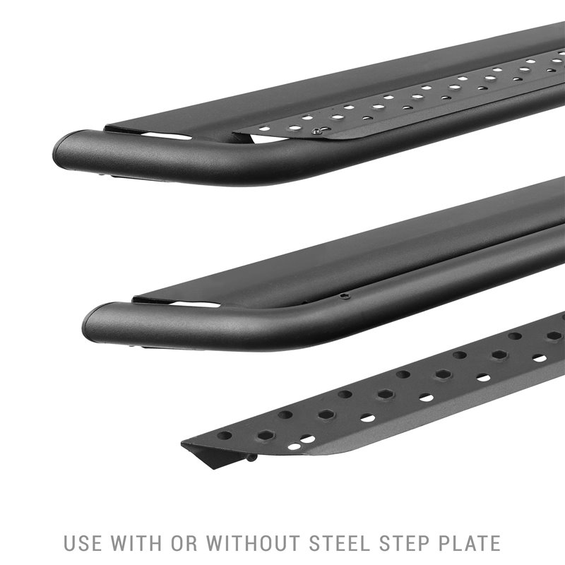 Go Rhino | DSS4439T - Dominator Xtreme DSS SideSteps - Complete Kit: SideStep + Brackets - Textured Black - Sequoia 3.5T 2023