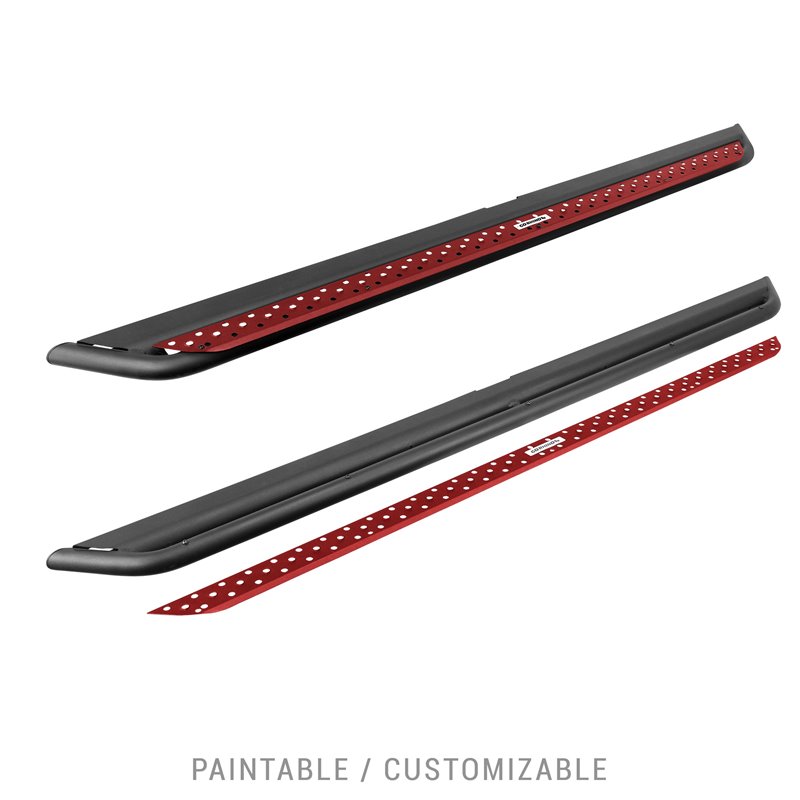 Go Rhino | DSS4439T - Dominator Xtreme DSS SideSteps - Complete Kit: SideStep + Brackets - Textured Black - Sequoia 3.5T 2023