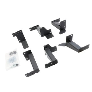 Go Rhino | FSD4425TK - Dominator Extreme Frame Slider - MOUNTING BRACKETS ONLY - Textured Black - 4Runner 4.0L 2014-2023