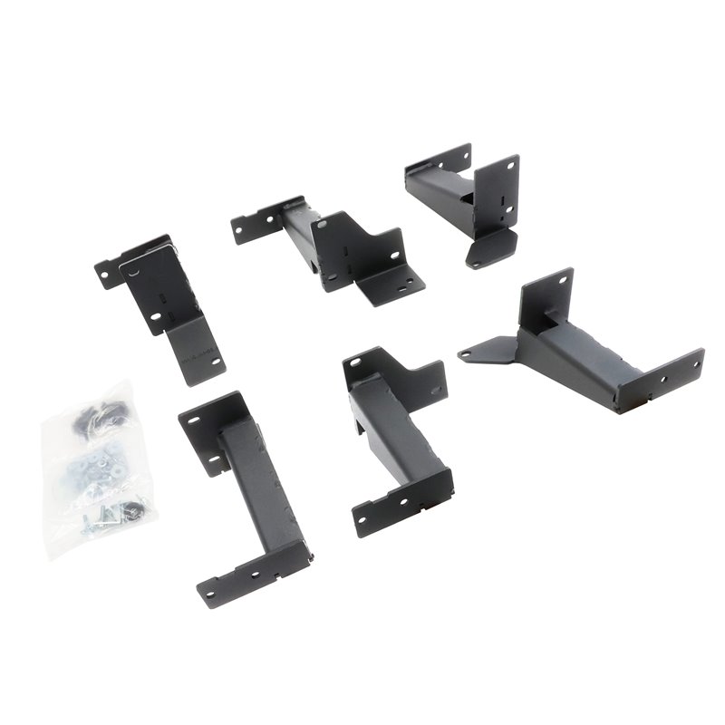 Go Rhino | FSD4425TK - Dominator Extreme Frame Slider - MOUNTING BRACKETS ONLY - Textured Black - 4Runner 4.0L 2014-2023