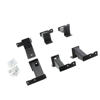 Go Rhino | FSD4429TK - Dominator Extreme Frame Slider - MOUNTING BRACKETS ONLY - Textured Black - Tacoma 2.7L / 3.5L 2016