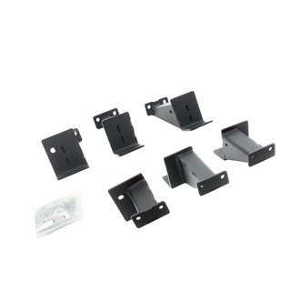 Go Rhino | FSD4505TK - Dominator Extreme Frame Slider - MOUNTING BRACKETS ONLY - Textured Black - Wrangler (JK) 3.6L / 3.8L 2007
