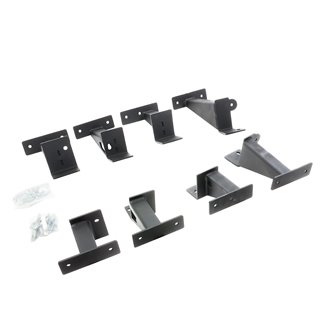 Go Rhino | D64516T - Dominator Xtreme D6 SideSteps With Mounting Bracket Kit - Textured Black - Gladiator 3.6L 2020