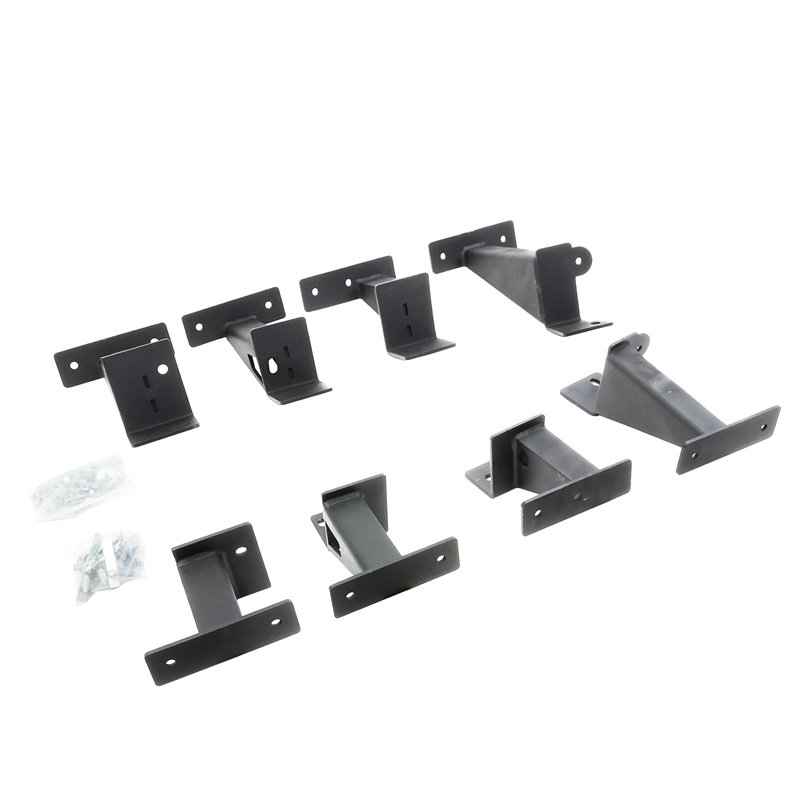 Go Rhino | D64516T - Dominator Xtreme D6 SideSteps With Mounting Bracket Kit - Textured Black - Gladiator 3.6L 2020