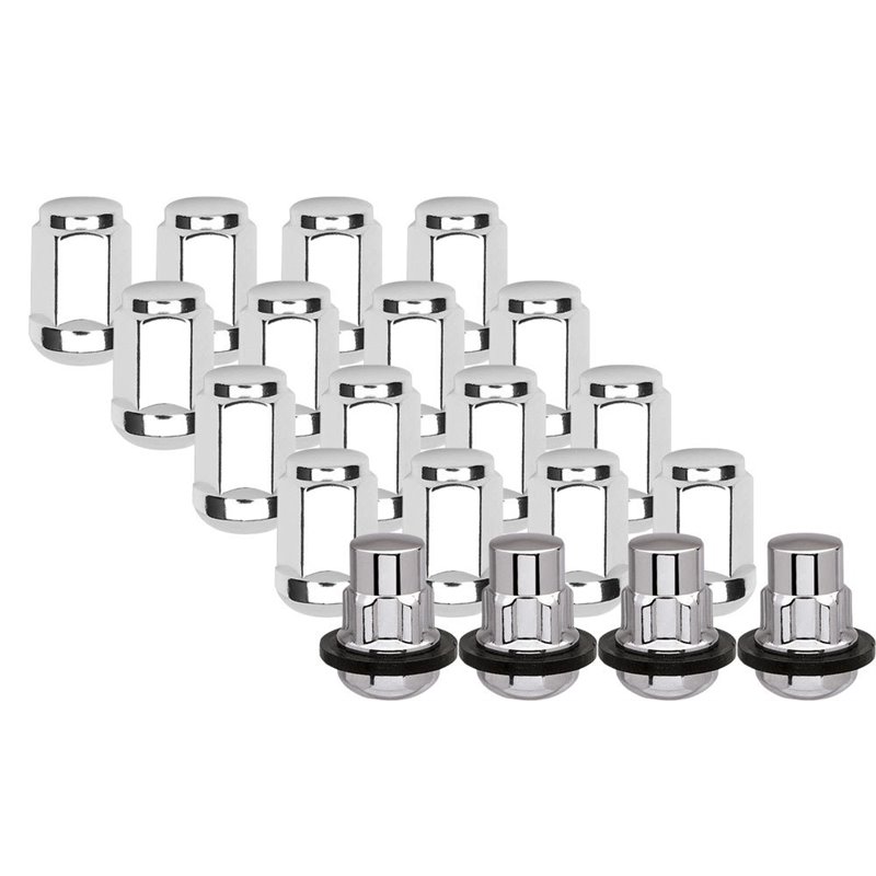 Ceco | (20)RADUIS NUT 12X1.50 1.38" H 19mm HEX CHR (16 + 4 LOCKS)