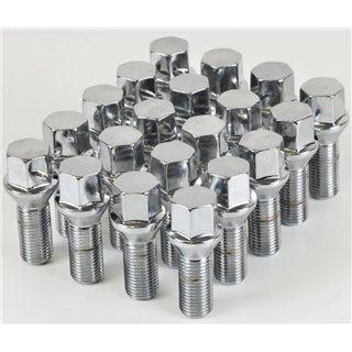 Ceco | (20) Bolt Cone Seat 12x1.5 28mm Thread Length 17mm Hex Chrome