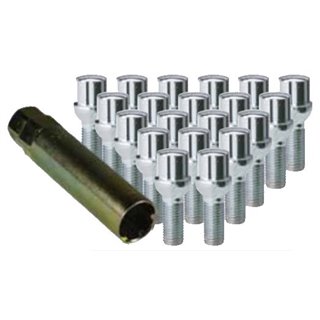 Ceco | (20) RADIUS 6 SPLINE BOLT 12X1.50 28mm Thread Length CHROME
