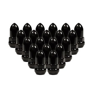Ceco | (24) BLACK BULGE BULLET NUT 7/16" R.H. 19mm HEX