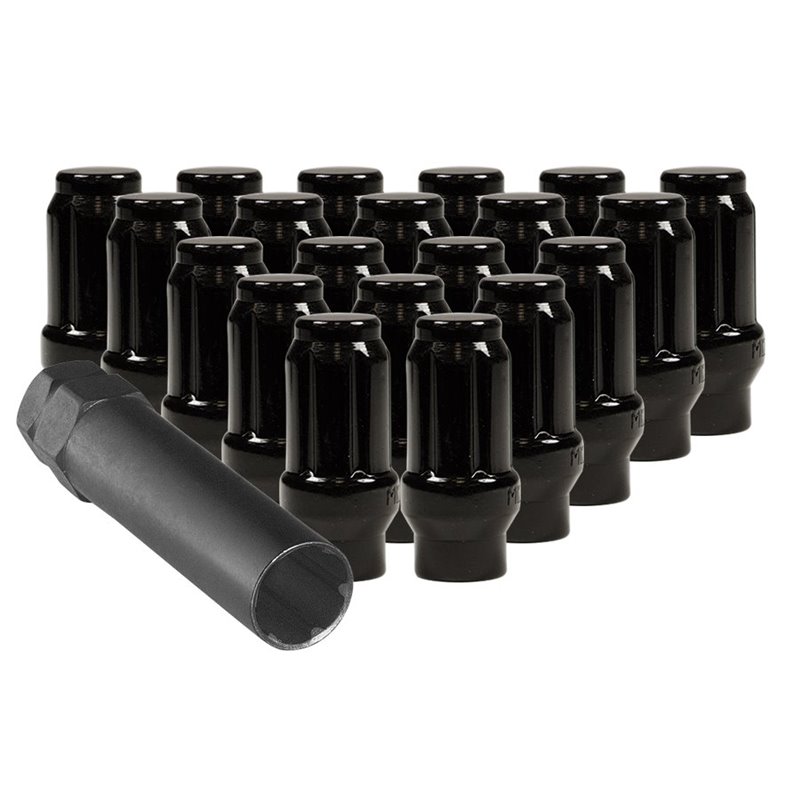 Ceco | (24)BLACK E/T 6 SPLINE NUT 7/16" 44mm HEIGHT