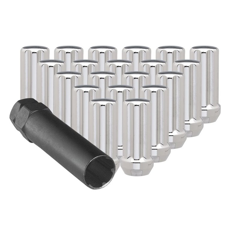 Ceco | (20)CHROME 7 SPLINE NUT 14X2.00 48mm HEIGHT