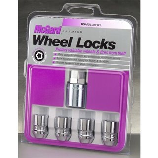 McGard | (4) Antivol Chrome 12x1.25 32.5mm H.19mm/21mm Hex Double