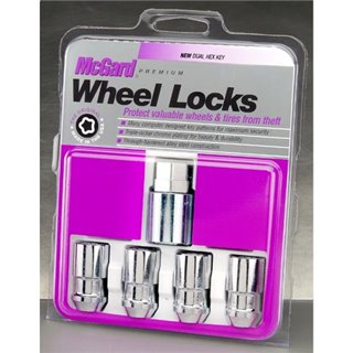 McGard | (4) Antivol Chrome 1/2'' RH 42.1mm H.3/4-13/16 Hex Double