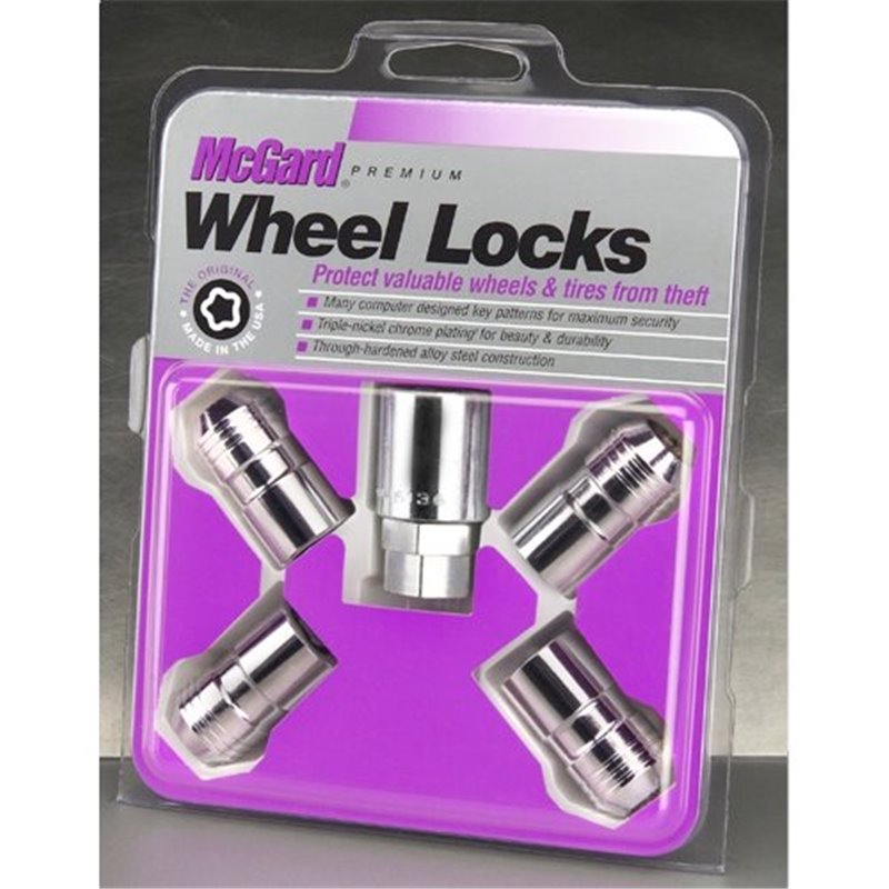 McGard | (4) Antivol Chrome 14x1.5 41.6mm H.21mm/22mm Hex Double