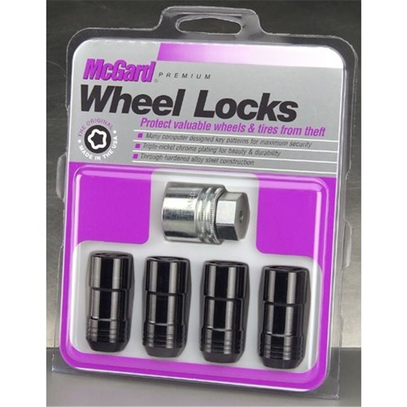 McGard | (4) Antivol Noir 14x1.5 49.9mm H.21mm/22mm Hex Double