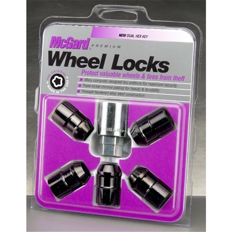 McGard | (5) Antivol Noir 1/2'' RH 37.1mm H.3/4-13/16 Hex Double