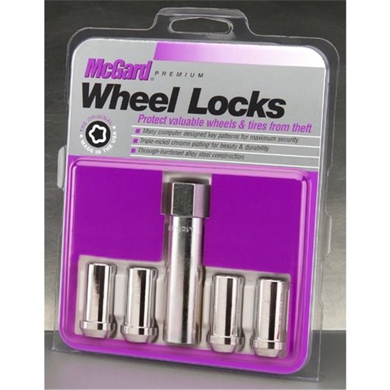 McGard | (4) Antivol Tuner Chrome 1/2'' RH 40.6mm H. 13/16 Hex