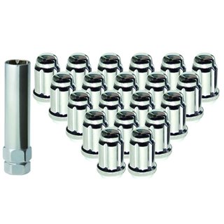 West Coat Wheel Accessories | (20) 6 Spline Nut 12x1.5 35mm Chrome
