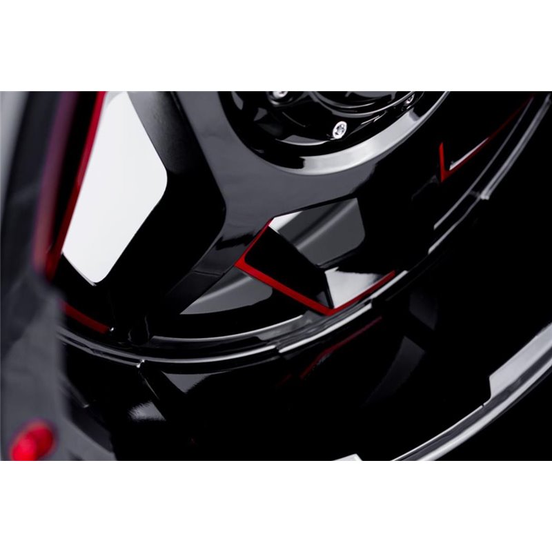 GRID Off-Road | GD14 20x9.0 ET0 - Black With Red Accents