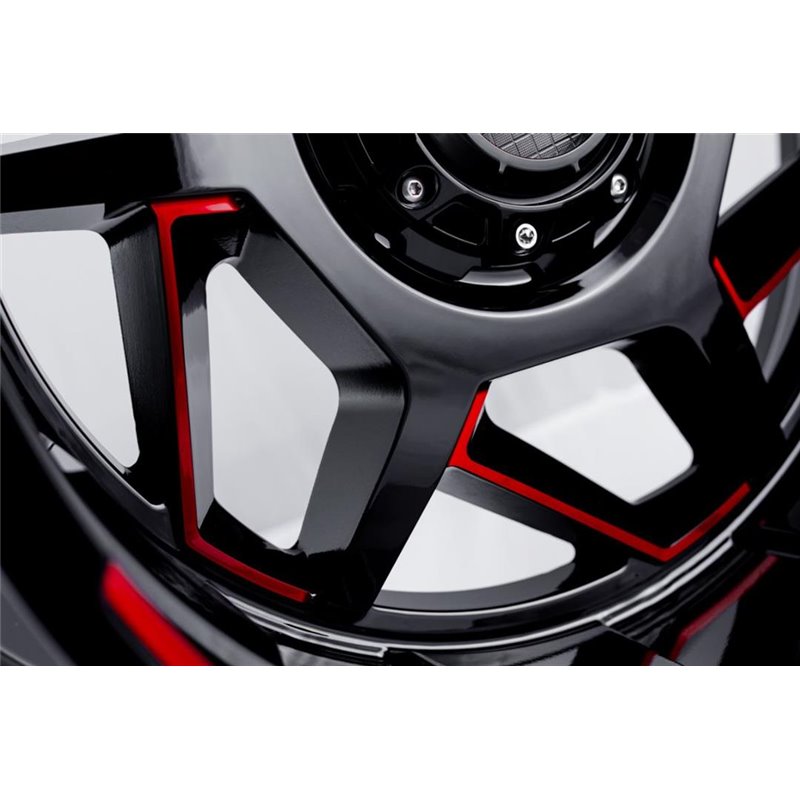 GRID Off-Road | GD14 20x9.0 ET0 - Black With Red Accents