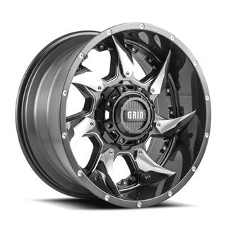 GRID Off-Road | GD01 24x14.0 ET-76 - Graphite With Natural Accents