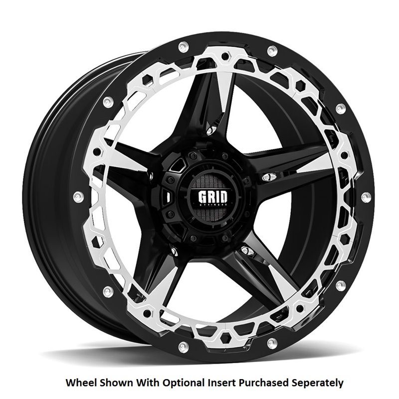 GRID Off-Road | GD04 17x9.0 ET-12 - Black