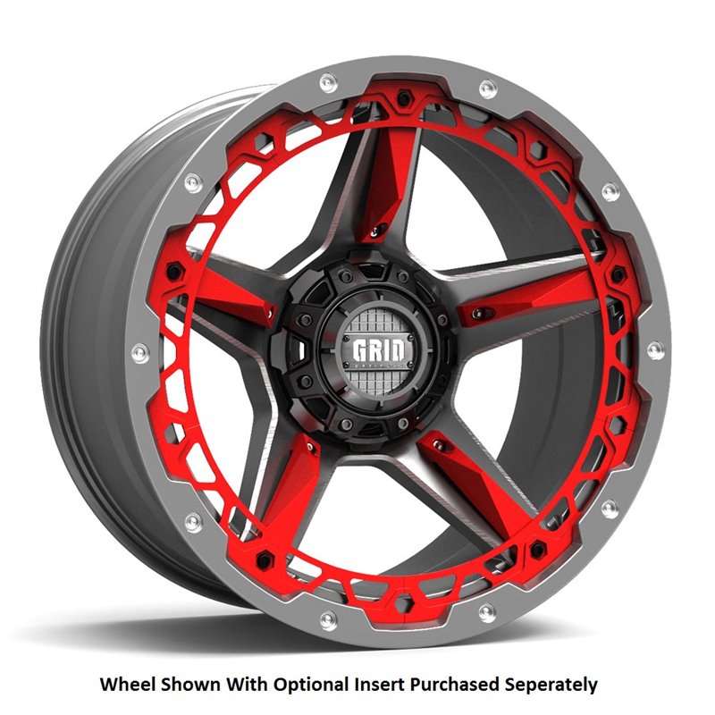 GRID Off-Road | GD04 18x9.0 ET15 - Black With Natural Accents