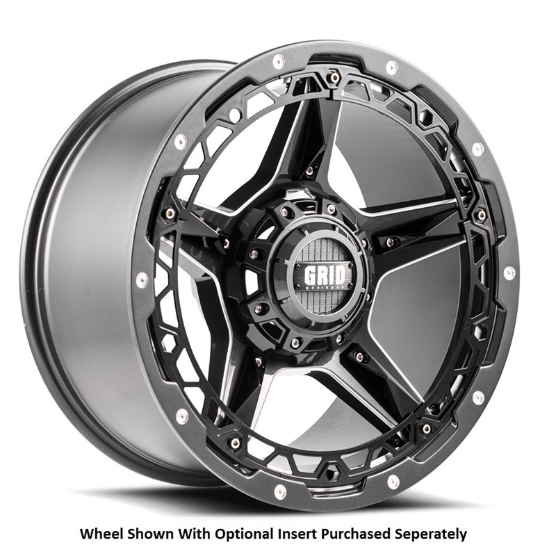 GRID Off-Road | GD04 18x9.0 ET15 - Black With Natural Accents