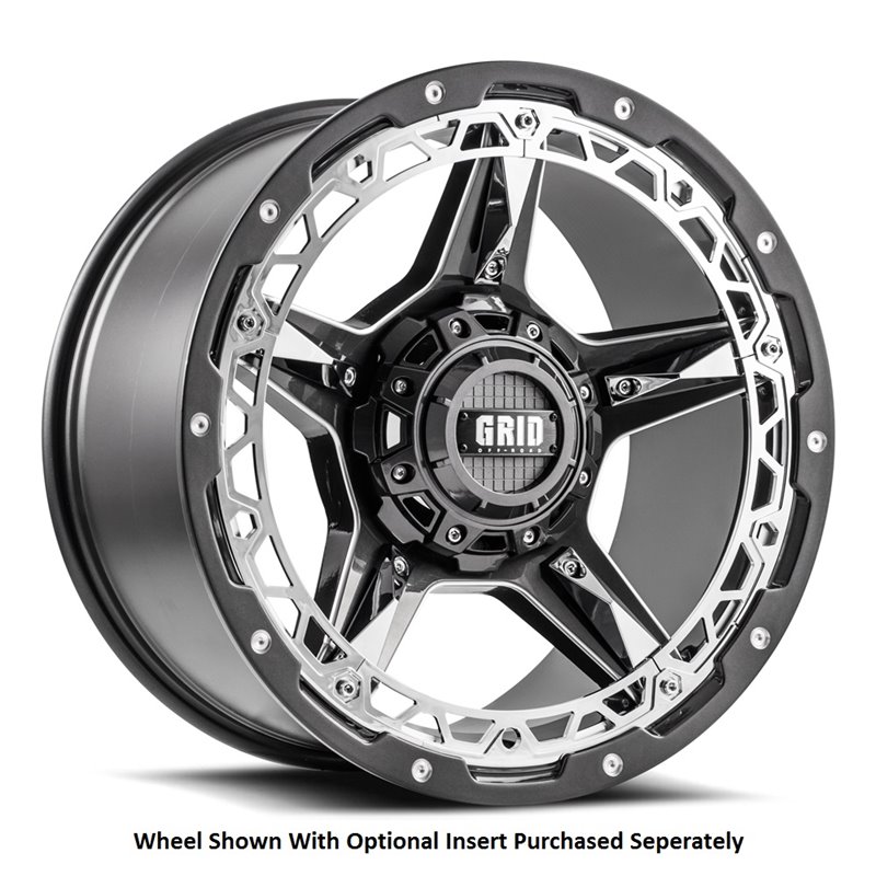 GRID Off-Road | GD04 20x9.0 ET-12 - Black With Natural Accents