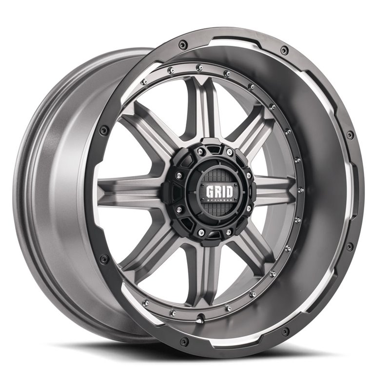 GRID Off-Road | GD10 18x9.0 ET15 - Anthracite Gray With Black Lip