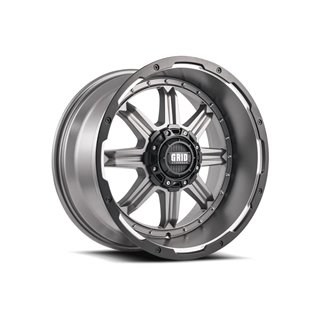 GRID Off-Road | GD10 20x9.0 ET15 - Anthracite Gray With Black Lip