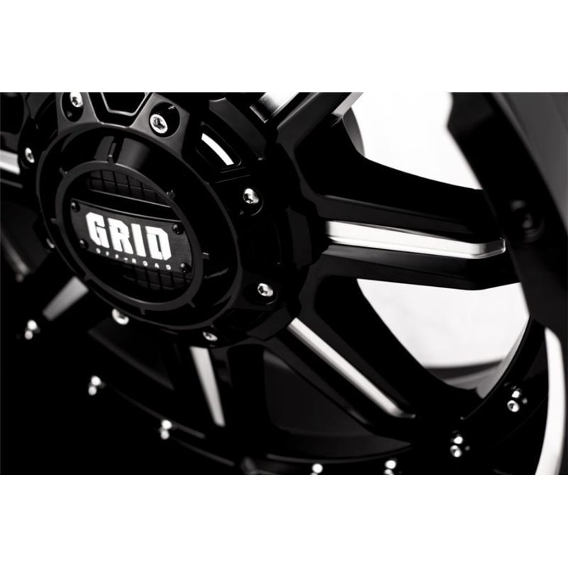 GRID Off-Road | GD10 20x9.0 ET-12 - Gloss Black With Natural Accents