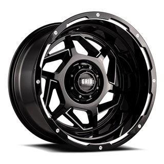 GRID Off-Road | GD14 20x9.0 ET-12 - Black With Natural Accents