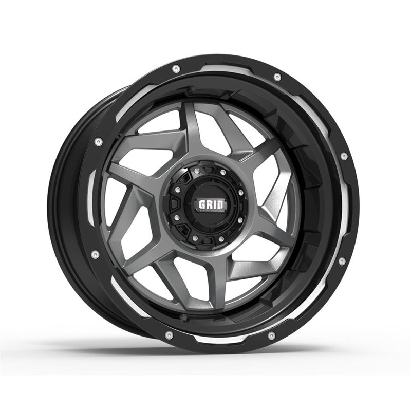 GRID Off-Road | GD14 20x9.0 ET0 - Anthracite With Black Lip