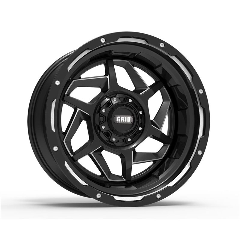 GRID Off-Road | GD14 22x12.0 ET-44 - Black With Natural Accents