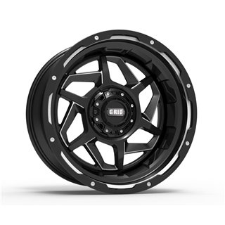 GRID Off-Road | GD14 22x12.0 ET-44 - Black With Natural Accents