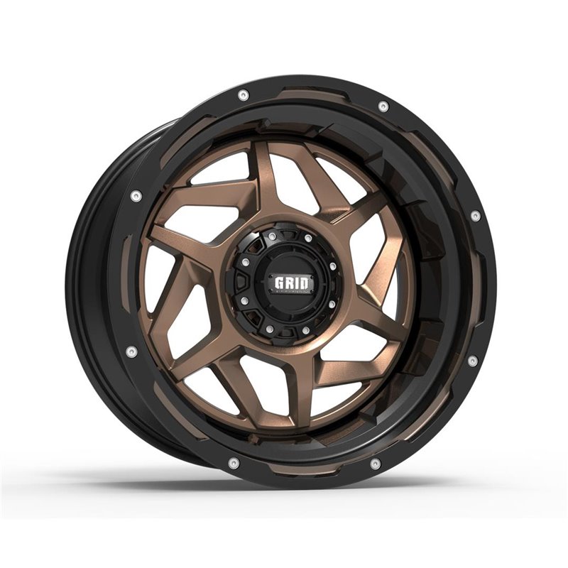 GRID Off-Road | GD14 24x14.0 ET-76 - Bronze With Black Lip